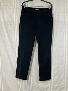 Talbots Black Straight Leg Dress Pants Size 10 | Classic Business Casual